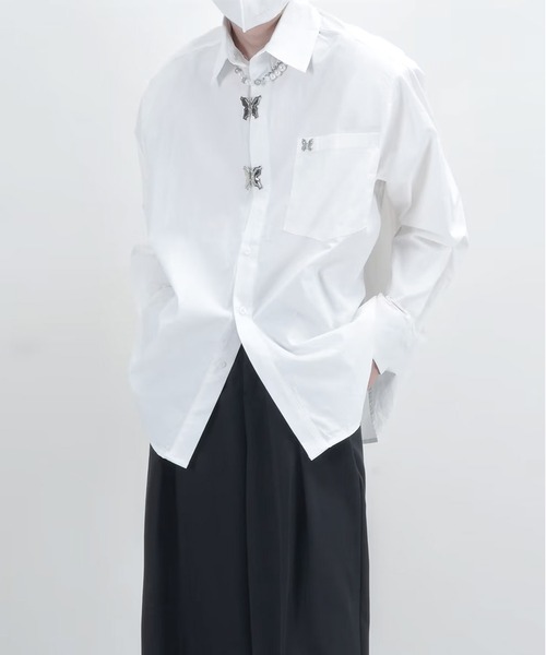 新品　yori  オーバーサイズシャツ 予約販売6月上旬～中旬入荷】【Jih Nunc(ジーヌンク)】ストレッチ