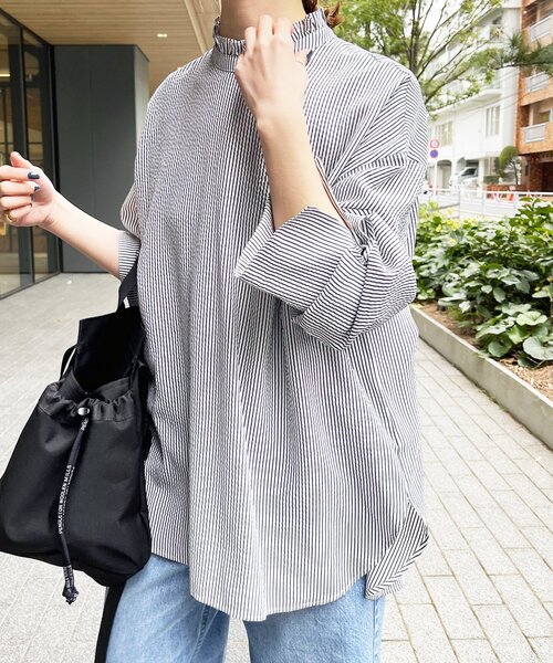 「Spick & Span」 長袖ブラウス FREE グレー レディース Spick＆Span 「Spick & Span」 長袖ブラウス FREE グレー
