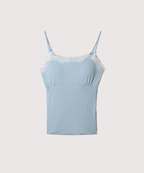 キャミソール Basic Lace Deco Cami
