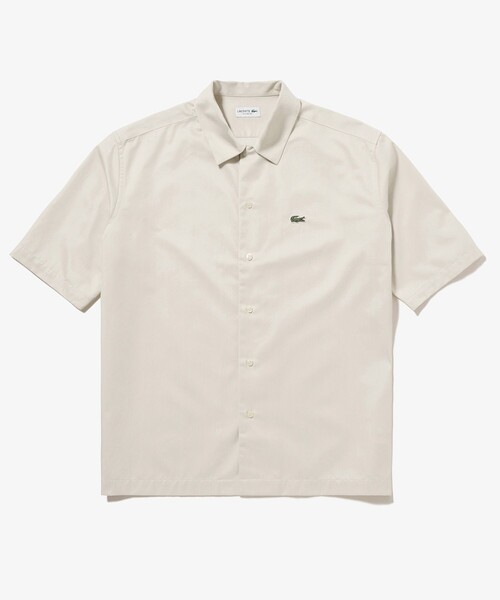 LACOSTE（ラコステ） シャツ 半袖 シルクブレンドオープンカラーシャツ