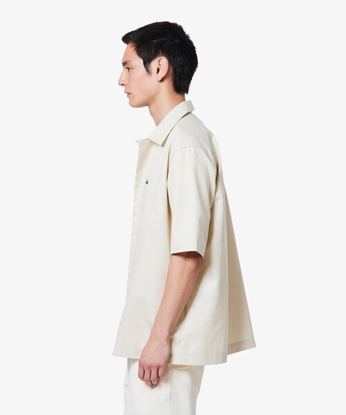 LACOSTE（ラコステ） シャツ 半袖 シルクブレンドオープンカラーシャツ