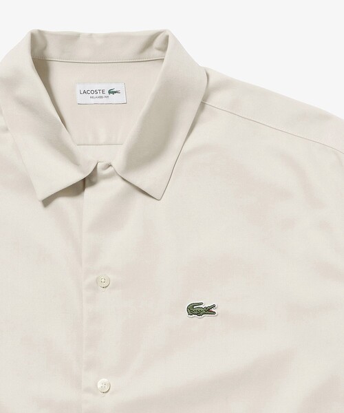 LACOSTE（ラコステ） シャツ 半袖 シルクブレンドオープンカラーシャツ