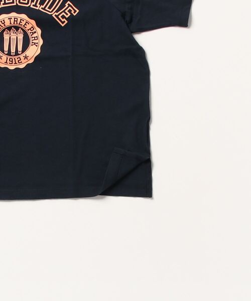 「Champion」 半袖Tシャツ MEDIUM ネイビー レディース