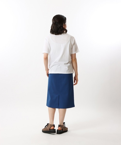 「Champion」 半袖Tシャツ MEDIUM ネイビー レディース