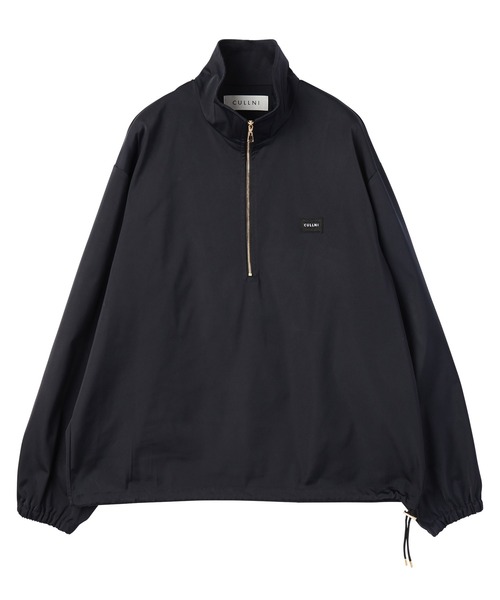 CULLNI SHOPさま CULLNI（クルニ） Double Satin Half Zip Embroidery Patch Pullover