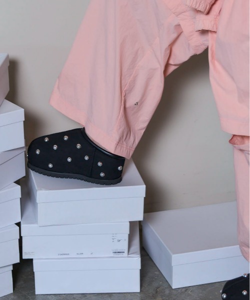 maison special スタッズ ミュール MAISON SPECIAL（メゾンスペシャル） ブーツ Studs Mouton Sabot Shoes