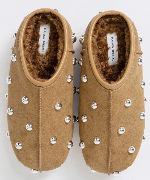 maison special スタッズ ミュール MAISON SPECIAL（メゾンスペシャル） ブーツ Studs Mouton Sabot Shoes