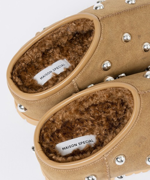 MAISON SPECIAL（メゾンスペシャル） ブーツ Studs Mouton Sabot Shoes