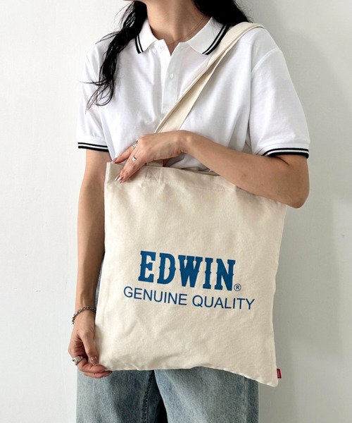 EDWIN（エドウィン） トートバッグ コットンライク プリント トート