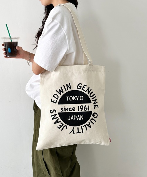 EDWIN（エドウィン） トートバッグ コットンライク プリント トート