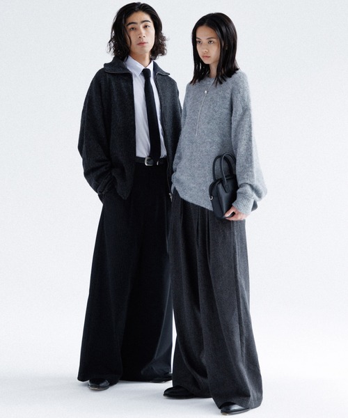 【新品未使用】SINSS 3-Tuck wide straight slacks SINSS スラックス 3-Tuck wide straight slacks / 3タックワイド