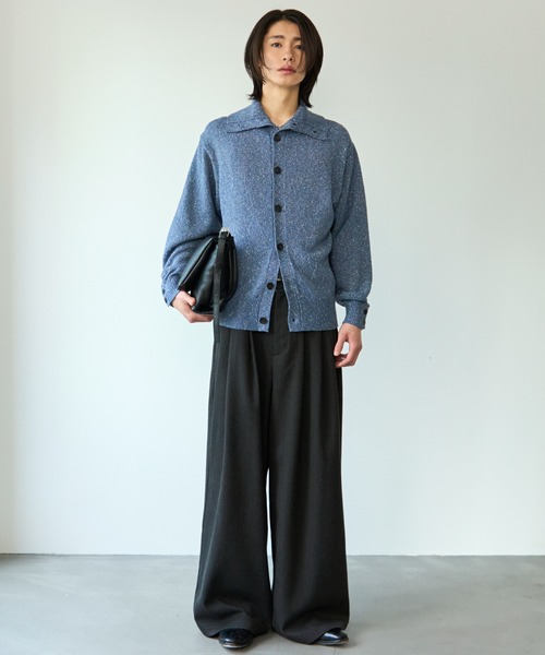 SINSS スラックス 3-Tuck wide straight slacks / 3タックワイド