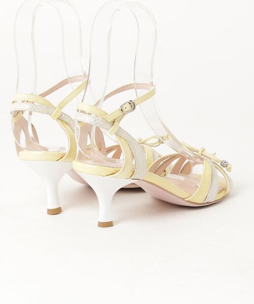 「REBECCA TAYLOR」 ヒールサンダル 22.5cm ベージュ レディース_画像2