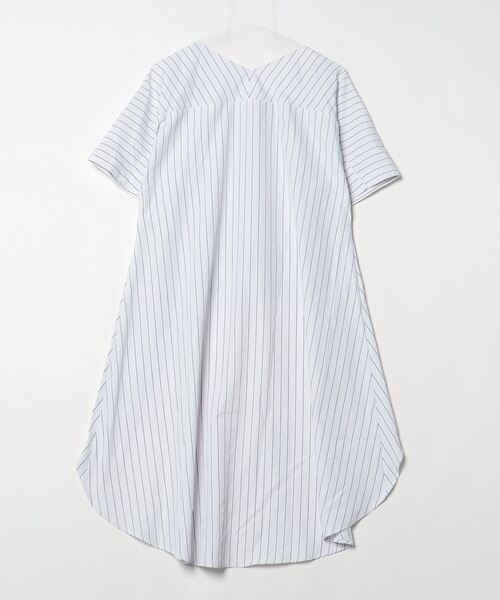 「loaf」 ストライプ柄半袖ブラウス ONE SIZE ホワイト レディース_画像2