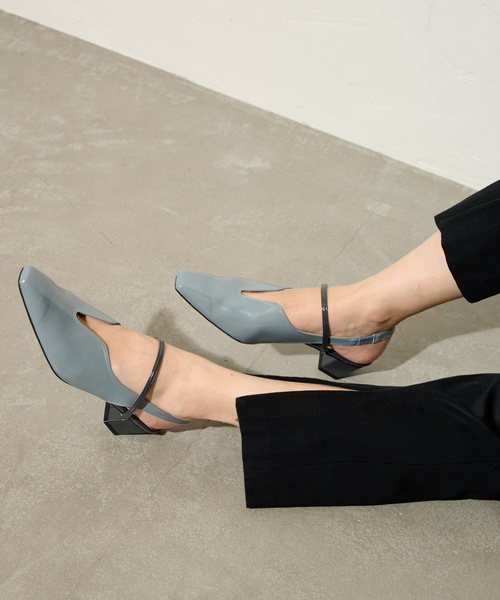 「LE TALON」 ヒールサンダル 23.5cm ブルー系その他 レディース_画像3