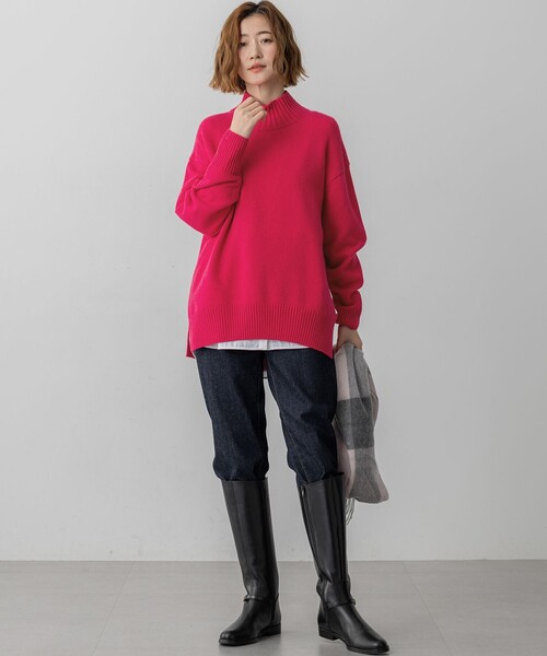 23区（ニジュウサンク） ニット セーター カシミヤブレンド ハイネック