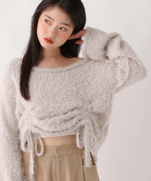 Heather（ヘザー） ニット セーター ワンショルドロストニット 599196