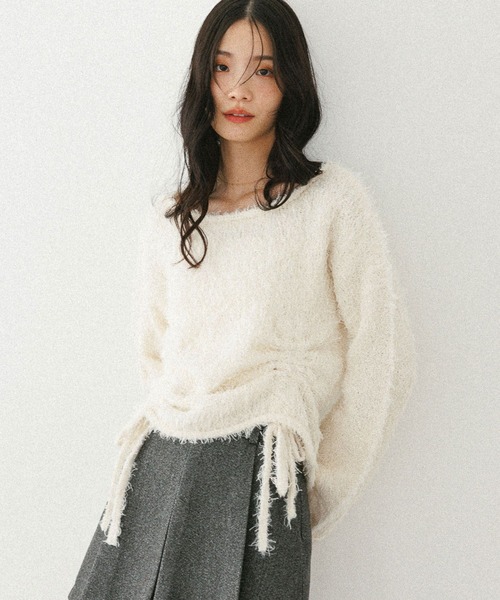 Heather（ヘザー） ニット セーター ワンショルドロストニット 599196