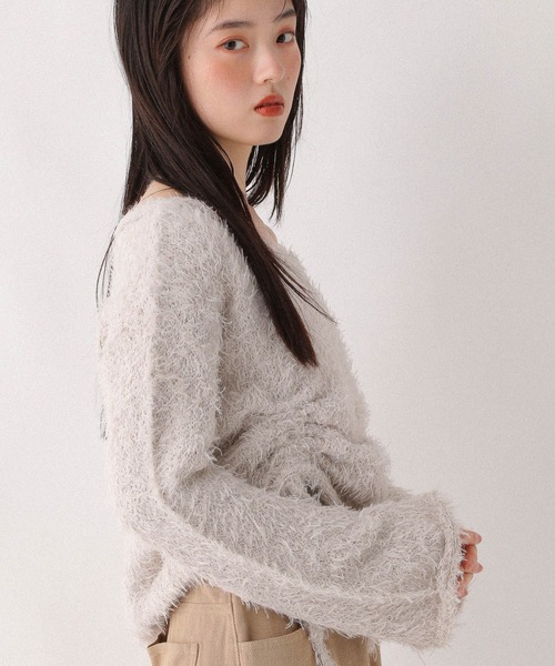 Heather（ヘザー） ニット セーター ワンショルドロストニット 599196