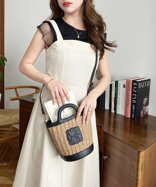 「moment+」 かごバッグ FREE ブラック レディース_画像5