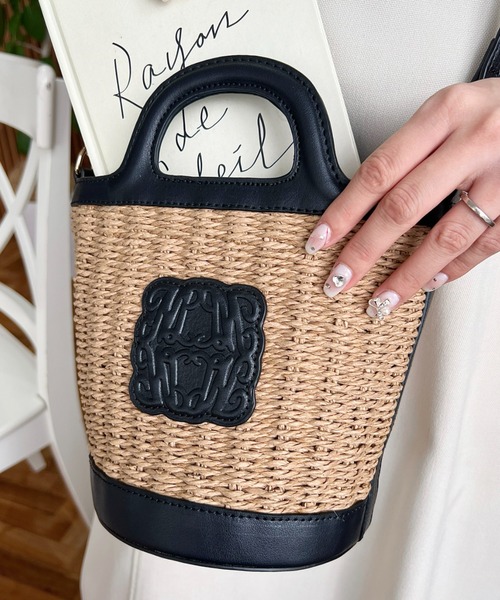 「moment+」 かごバッグ FREE ブラック レディース_画像6