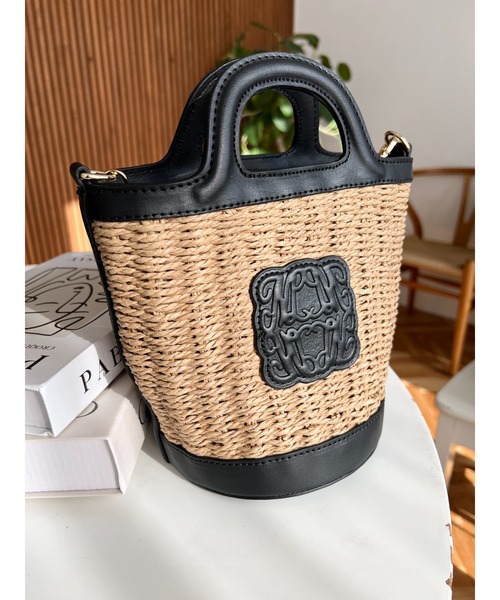 「moment+」 かごバッグ FREE ブラック レディース_画像7