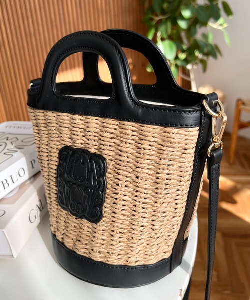 「moment+」 かごバッグ FREE ブラック レディース_画像8