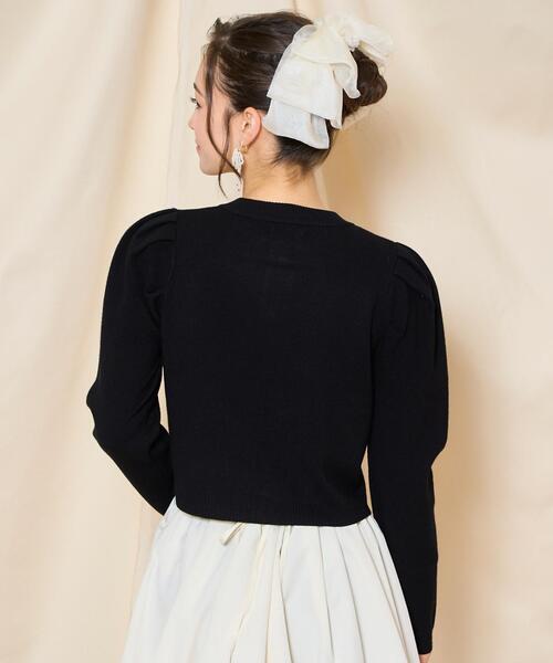 louren タックスリーブニットカーディガン WILLSELECTION（ウィルセレクション） カーディガン タックスリーブ