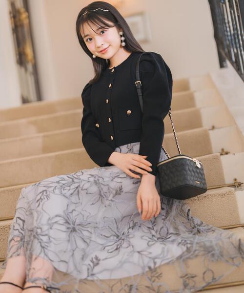 louren タックスリーブニットカーディガン WILLSELECTION（ウィルセレクション） カーディガン タックスリーブ