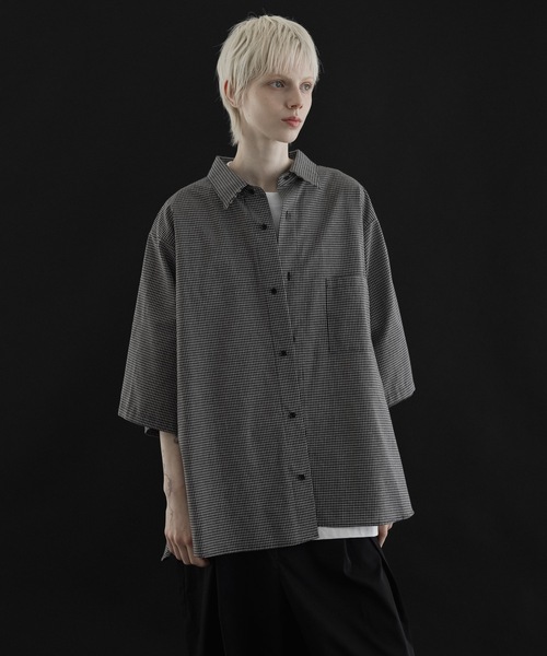 「remer」 半袖シャツ SMALL ブラック系その他 メンズ_画像9