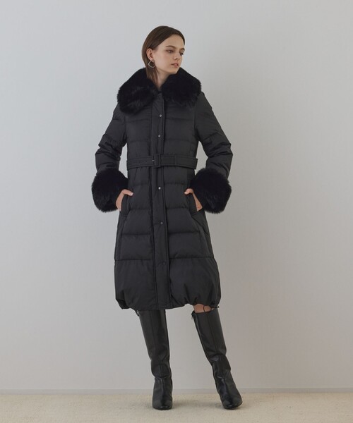 未使用　グレースコンチネンタル ダウンコート　ブラックM GRACE CONTINENTAL（グレースコンチネンタル） ダウンコート ダウン