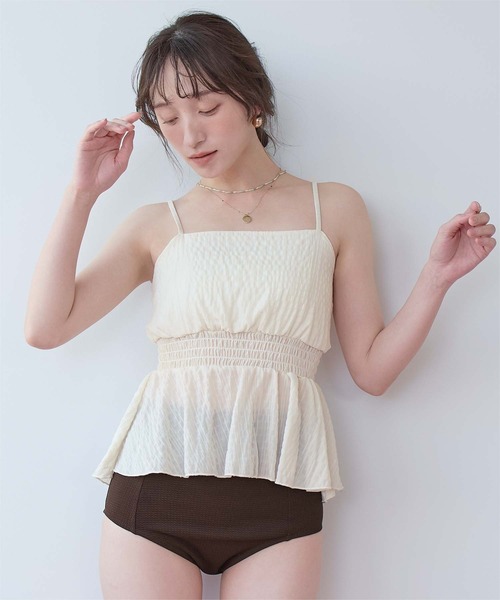 SEA DRESS（シードレス） 水着 3点セット/ライトシャーリングトップス