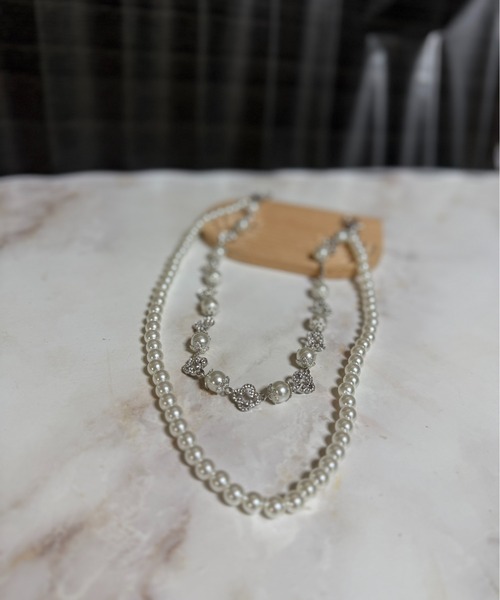 お財布とパールネックレス misa/Kilka two way magnet clasp necklace -驚異のコスパ！デッド
