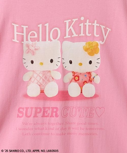 「Candy Stripper」 半袖Tシャツ「HELLO KITTYコラボ」 FREE ピンク レディース_画像2