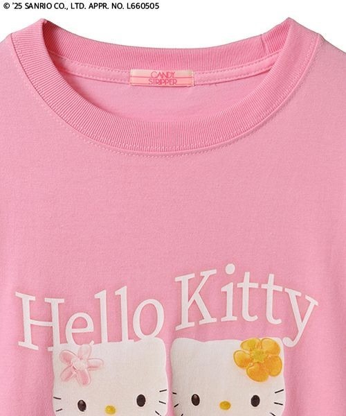 「Candy Stripper」 半袖Tシャツ「HELLO KITTYコラボ」 FREE ピンク レディース_画像4