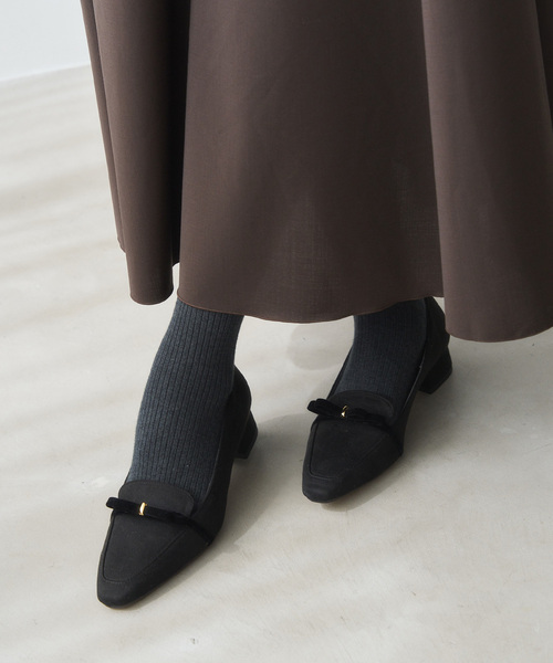 LE TALON（ル タロン） ローファー 3cmフレンチリボンローファー