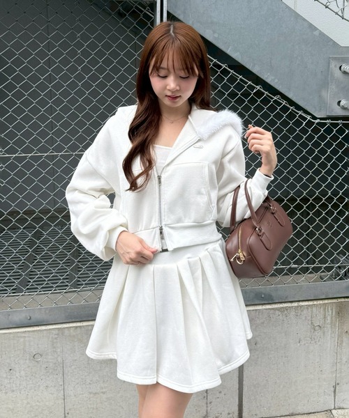 continuer de NICE CLAUP ワンピース 「上下SET」ファーパーカー