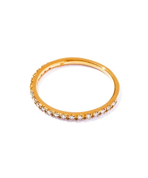 指輪 リング 「les bonbon」K18 half eternity diamond ring/ハーフエタニティ ダイヤモンド リング レディースの画像