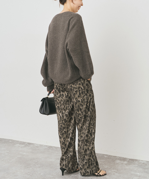 Spick＆Span パンツ 「WEB限定 / 追加」レオパードプリントイージー