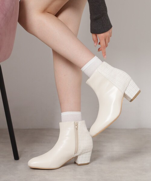 ESPERANZA（エスペランサ） ブーツ 2WAYフェイクファー付きショート