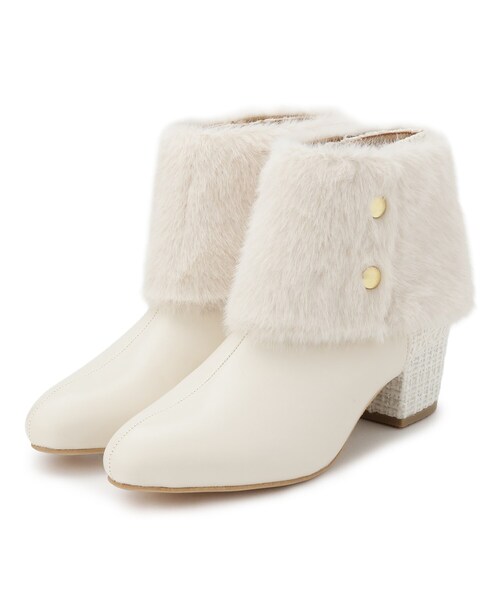 ESPERANZA（エスペランサ） ブーツ 2WAYフェイクファー付きショート