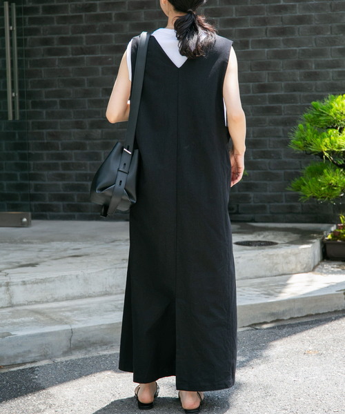 「FORK&SPOON」 サロペットスカート 2 ナチュラル レディース_画像5