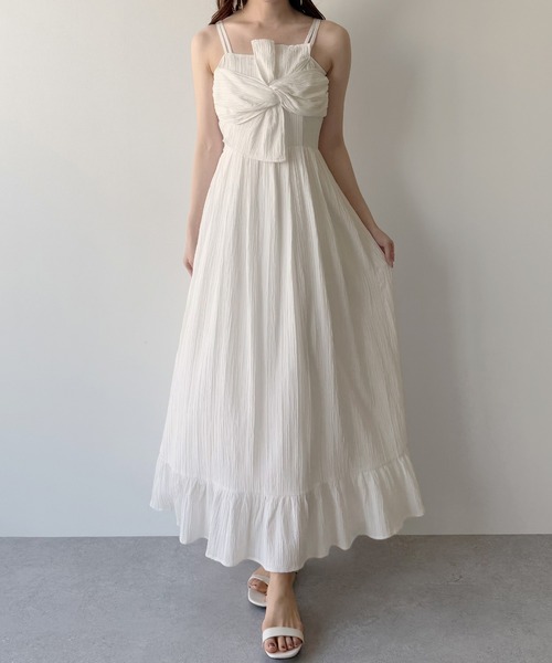 「mipiarl」 キャミソールワンピース MEDIUM クリーム レディース_画像2