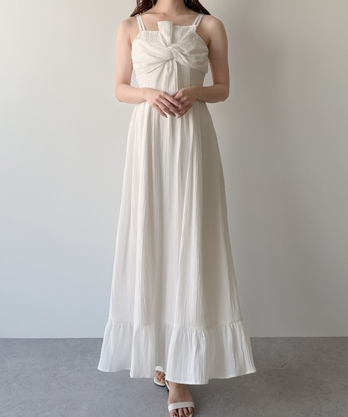 「mipiarl」 キャミソールワンピース MEDIUM クリーム レディース_画像3