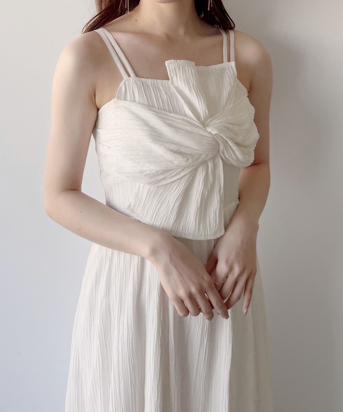 「mipiarl」 キャミソールワンピース MEDIUM クリーム レディース_画像5