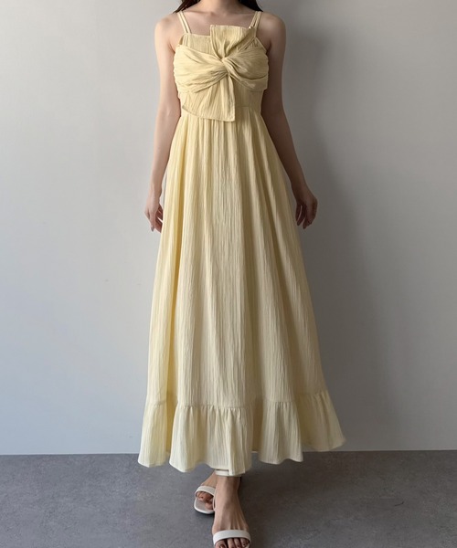 「mipiarl」 キャミソールワンピース MEDIUM クリーム レディース_画像9