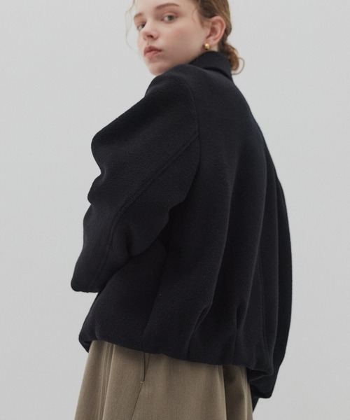 パブリックトウキョウ　ウールジップショートコート PUBLIC TOKYO（パブリックトウキョウ） ブルゾン アウター ウール