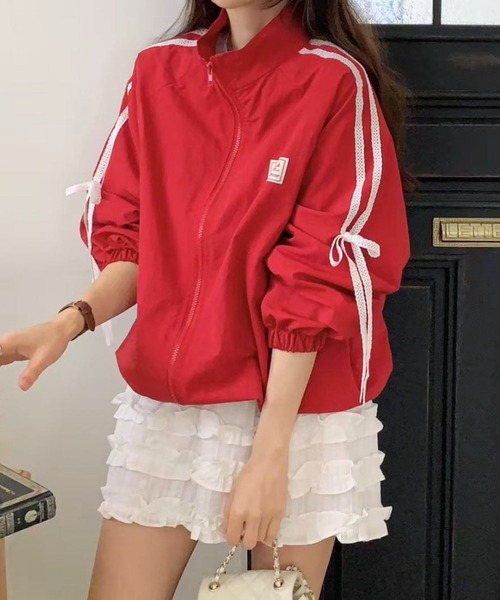 ALMO ブルゾン アウター 「TUNE」JK リボンライントラックブルゾン