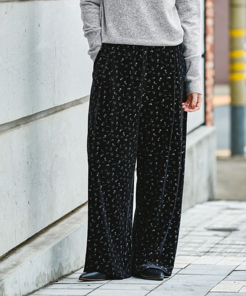 完売品　cygne ベロアパンツ　ブラック　フリーサイズ 楽天市場】【期間限定：2,890円→2,190円！】 パンツ ワイドパンツ