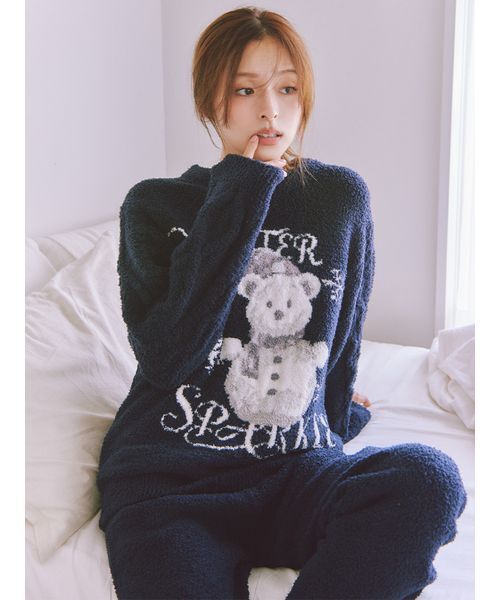 スナイデルホーム Steam Whip ホリデーベアジャガードロングパンツ Steam Whip】ホリデーベアジャガードロングパンツ(ロングパンツ